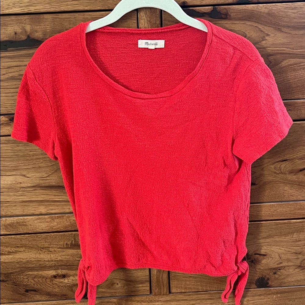 Madewell Vibrant Red Knit Top